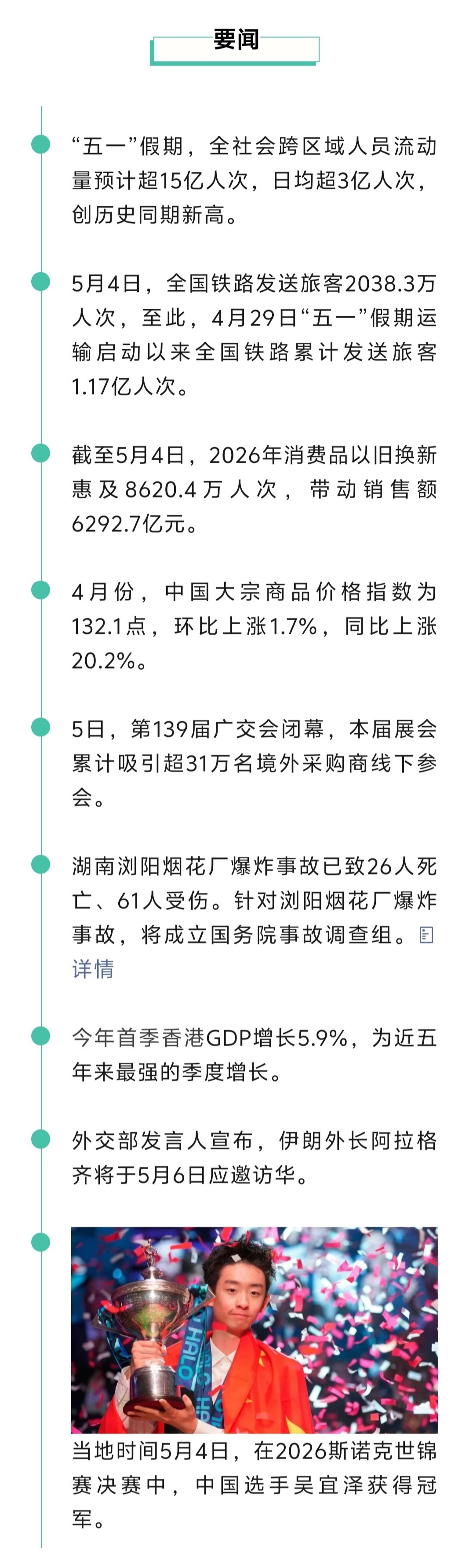 来了！新闻早班车20260506